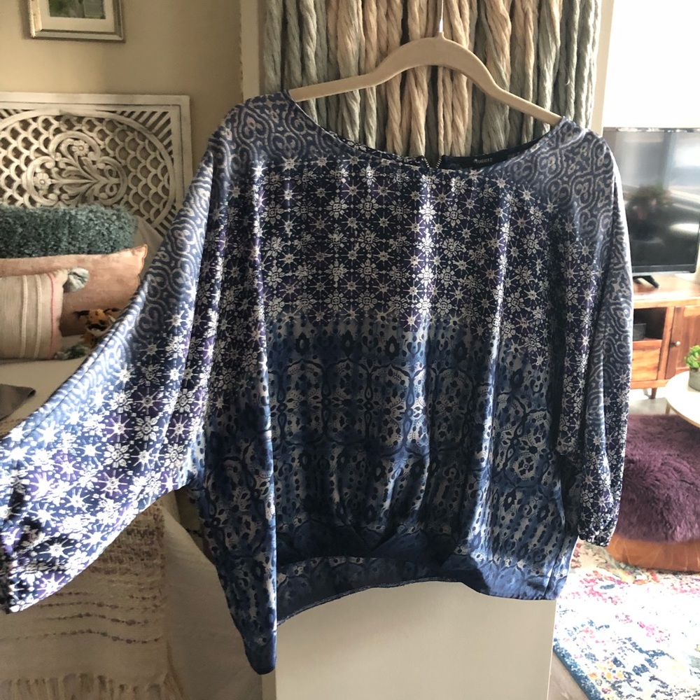 Flowy Silk Boho Top